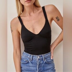 Reformation Women’s Knit Black Bodysuit